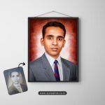 Black and white to colour & Digital Canvas Painting