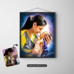 Children with Parents Digital Painting - Image 3