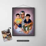 Children with Parents Digital Painting - Image 9