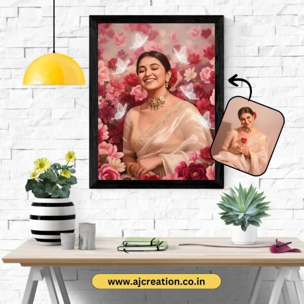 Floral Harmony Portrait