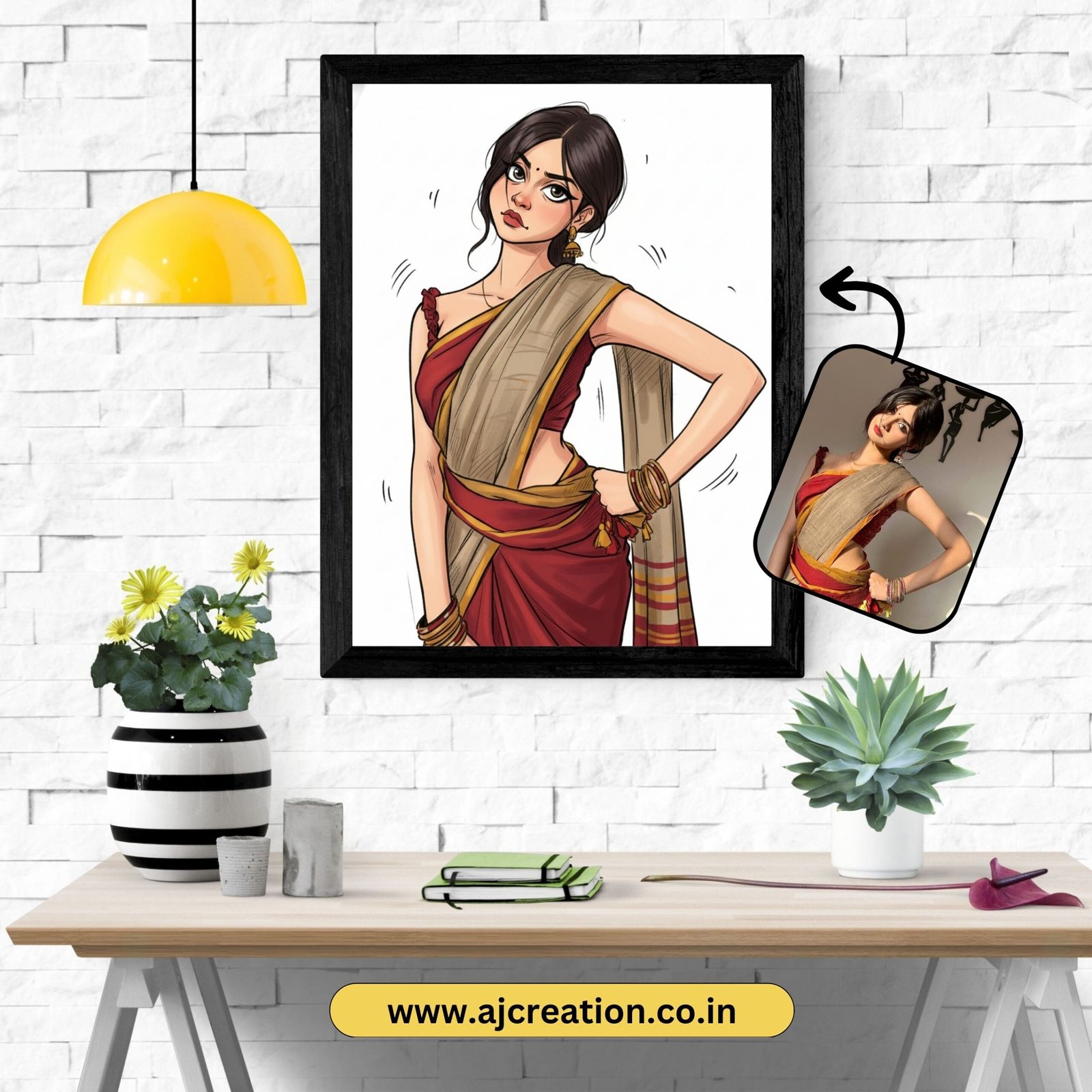 3 Colorful Caricature Charm - Image 1